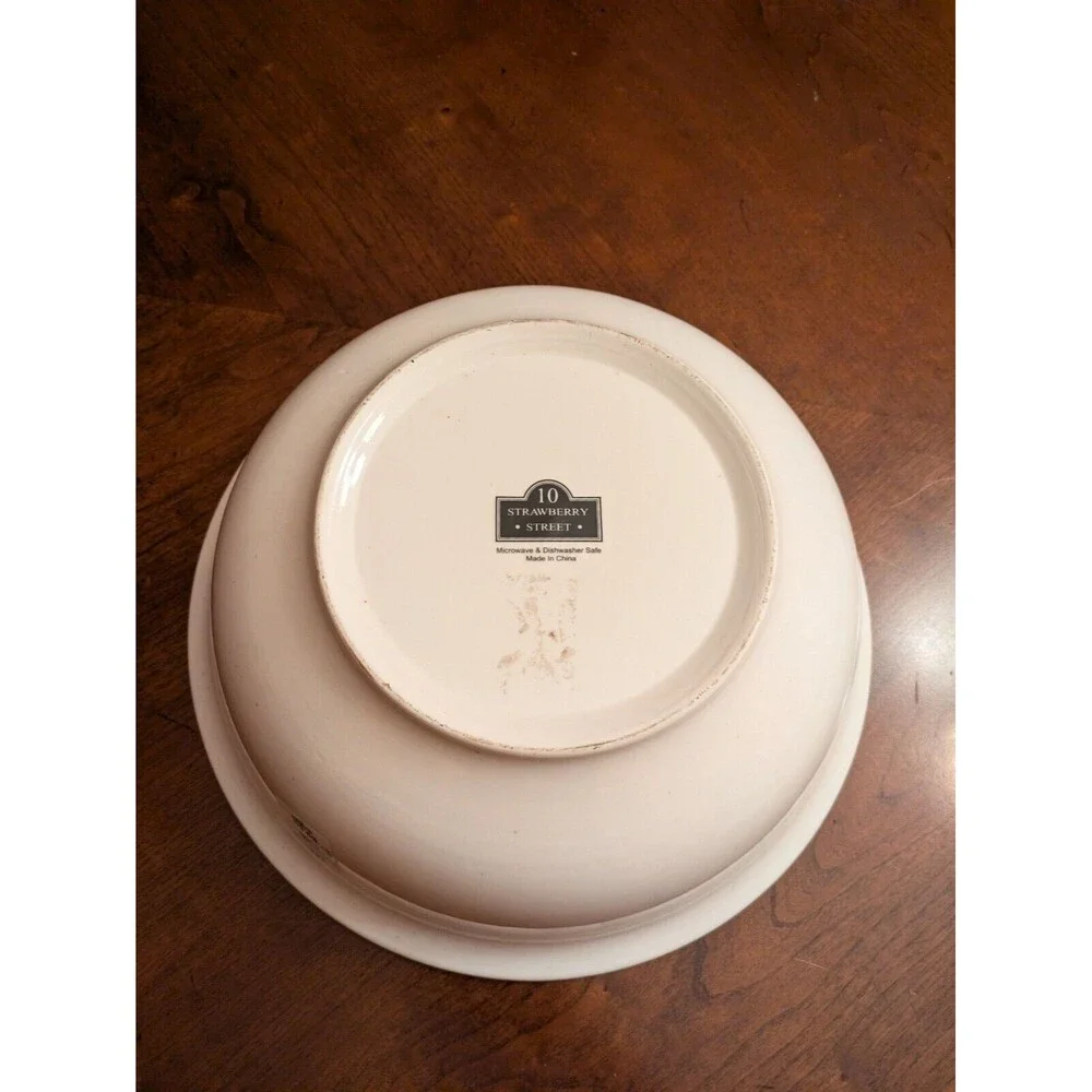 10 Strawberry Street White Pinch Bowl 12